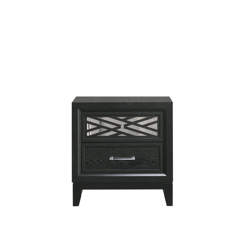 OBSIDIAN NIGHTSTAND-BLACK