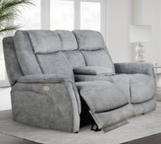 Parker Living Linus - Hudson Grey Power Reclining Sofa and Loveseat