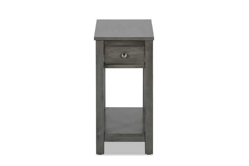 NOAH END TABLE WITH DRAWER-GRAY