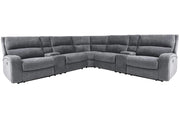 Parker Living Polaris 7 Piece Modular Power Reclining Sectional with Power Adjustable Headrests
