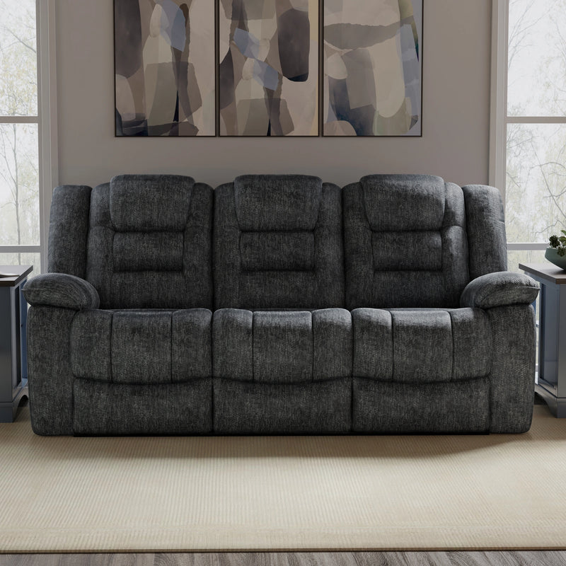 Parker Living Bolton - Misty Storm Manual Reclining Sofa and Two Recliners