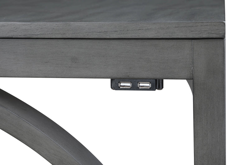 BELLA COUNTER TABLE & 2 STOOLS-GRAY