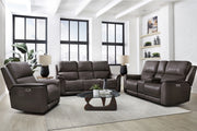 Parker Living Easton - Steamboat Brown Zero Gravity Power Reclining Tilt Console Loveseat P3