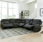 Parker Living Dalton 6 Piece Modular Power Reclining Sectional with Power Adjustable Headrests