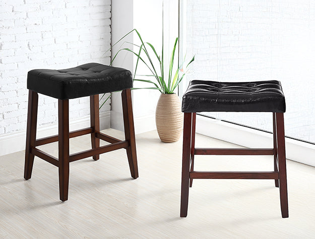 Kent Saddle Counter Stool Black