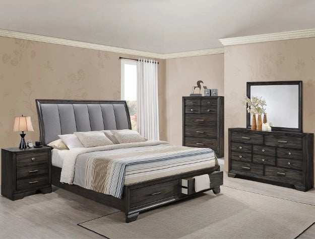 Crown Mark Jaymes Nightsatnd in Dark Brown B6580-2 image