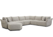 Parker Living Playful - Canes Cobblestone 6 Piece Modular Sectional