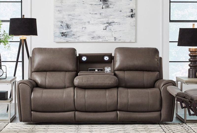 Parker Living Hancock Zero Gravity Power Reclining Sofa with Drop Down Table P3