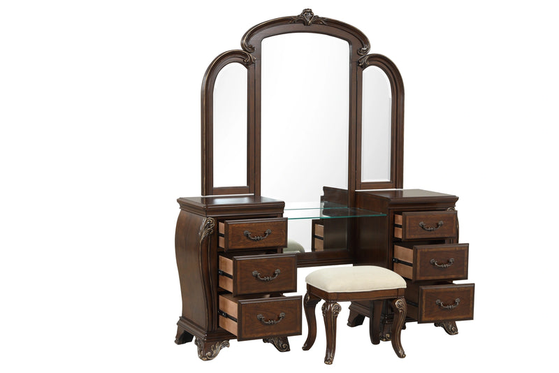 MONTECITO VANITY MIRROR - CHERRY