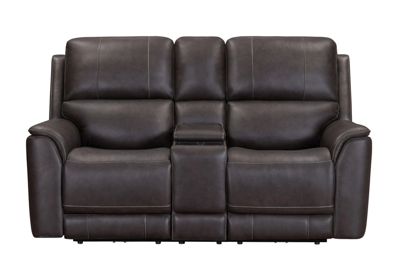 Parker Living Easton - Steamboat Brown Zero Gravity Power Reclining Tilt Console Loveseat P3