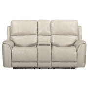 Parker Living Easton - Steamboat Brown Zero Gravity Power Reclining Tilt Console Loveseat P3