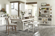 Parker House Americana Modern Dining 72 inch Island Counter Height Extendable Dining Table