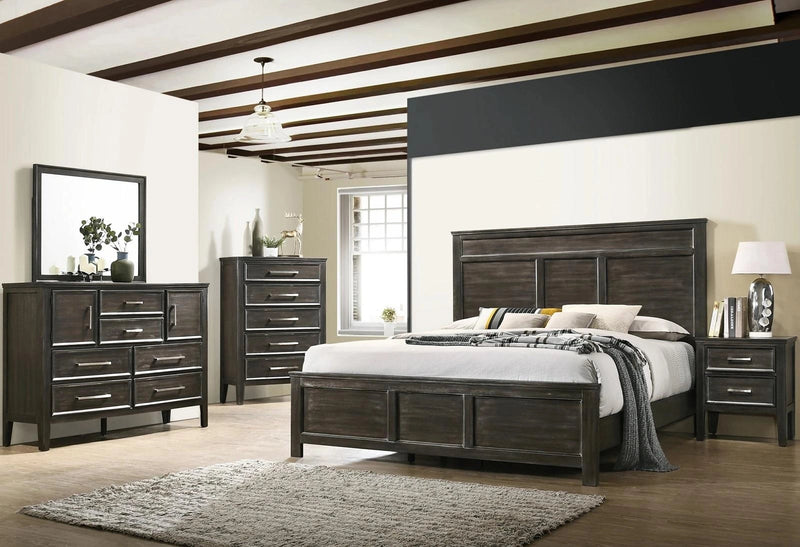 New Classic Furniture Andover 6 Drawer Dresser in Nutmeg
