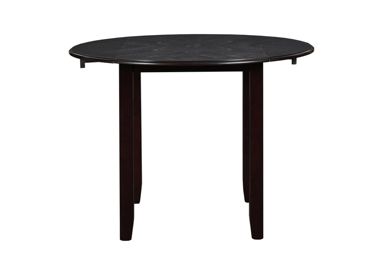 GIA 42" DINING DROP LEAF TABLE W/2 CHAIRS-EBONY