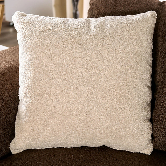 BELSIZE Loveseat Grey, Beige, & Choclate