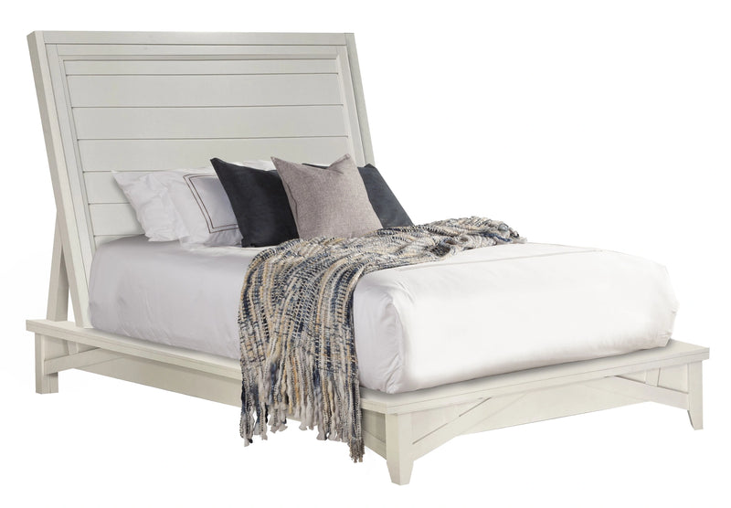 Parker House Americana Modern Bedroom King Platform Bed 2 Nightstands and Dresser with Mirror