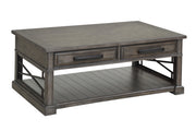 Parker House Sundance - Smokey Grey Cocktail Table with 2 Chairside Tables and Console Table