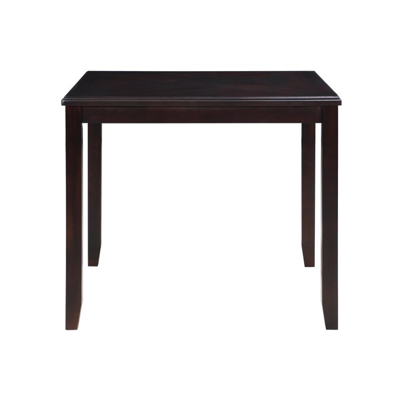 GIA 5PC 42" SQUARE COUNTER TABLE & 4 CHAIRS-EBONY