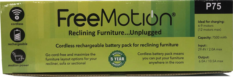 Parker Living Freemotion Freemotion 7500 mAh Battery