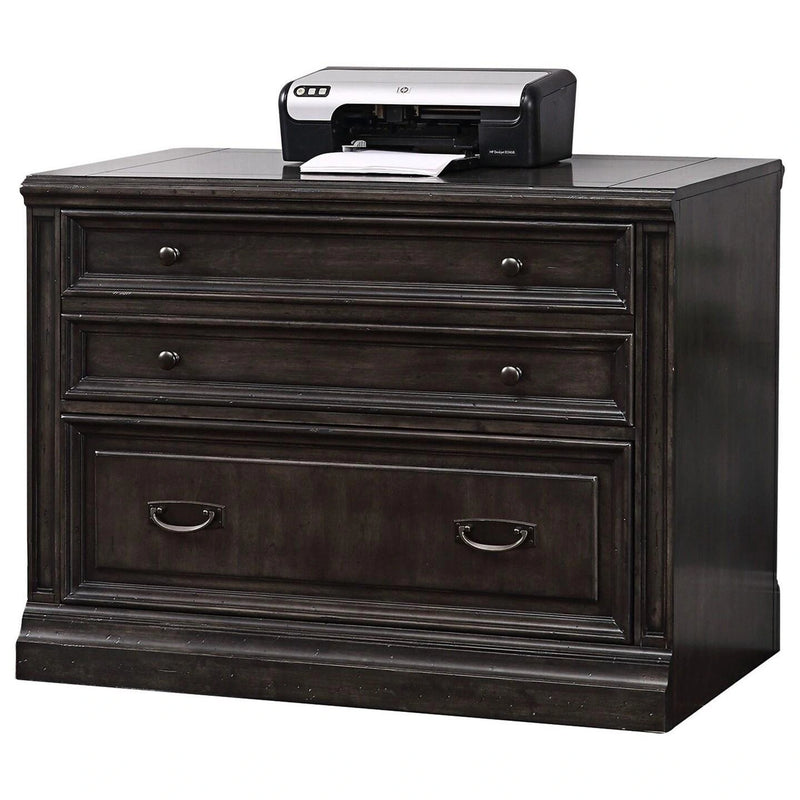 Parker House Washington Heights Lateral File in Washed Charcoal