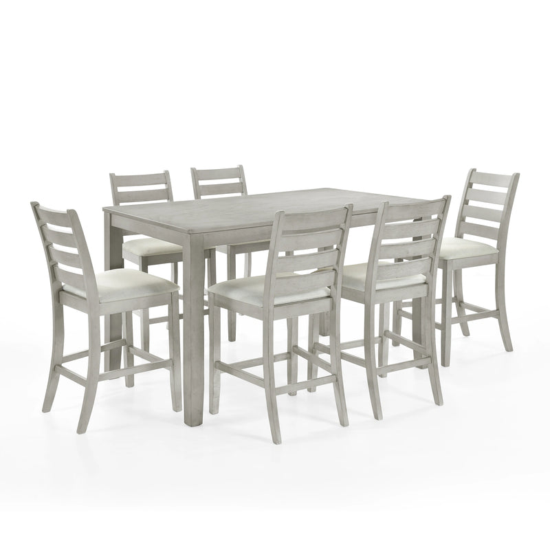 PASCAL LADDERBACK COUNTER CHAIR (2 Per Carton)-DRIFTWOOD