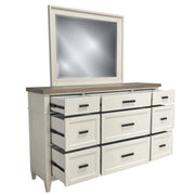 Parker House Americana Modern Bedroom King Platform Bed 2 Nightstands Dresser with Mirror and Chest