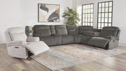 Parker Living Alpine - Airy Midnight 6 Piece Zero Gravity Power Reclining Sectional with Power Adjustable Headrests