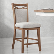 Parker House Americana Modern Dining Island Counter Height Table with 8 upholstered chairs