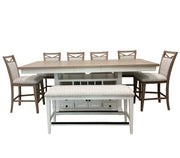 Parker House Americana Modern Dining 49 Inch Upholstered Counter Bench