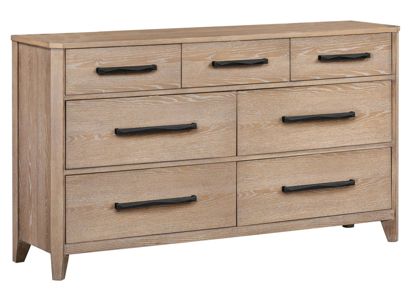Parker House Breckenridge - Bedroom King Bed 2 Nightstands and Dresser with Mirror