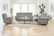 Parker Living Richland - Bristol Grey Power Reclining Console Loveseat