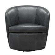 Parker Living Barolo 100% Italian Leather Swivel Club Chair