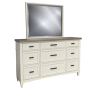 Parker House Americana Modern Bedroom Queen Shelter Bed 2 Nightstands and Dresser with Mirror