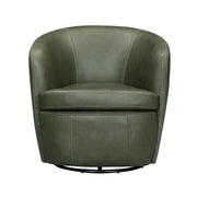Parker Living Barolo 100% Italian Leather Swivel Club Chair
