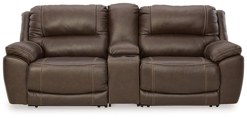 Dunleith Power Reclining Loveseat with Console