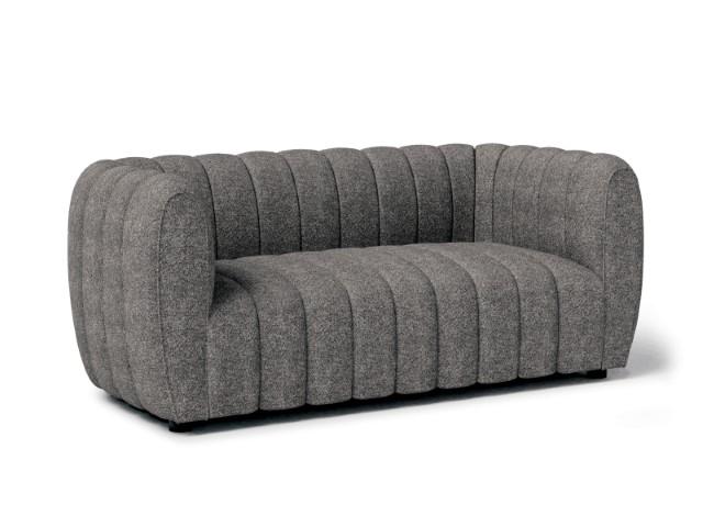 AVERSA Loveseat, Black, Gray, & White