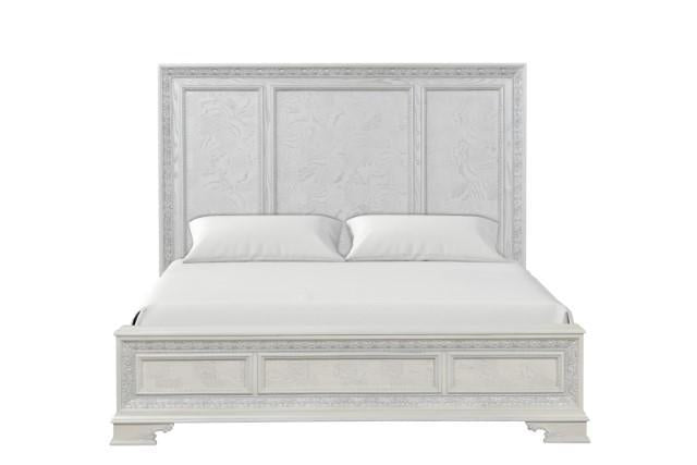 Stella Mia Bed White & White
