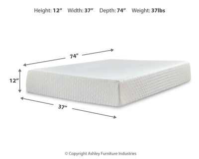 Chime 12 Inch Memory Foam Mattress in a Box