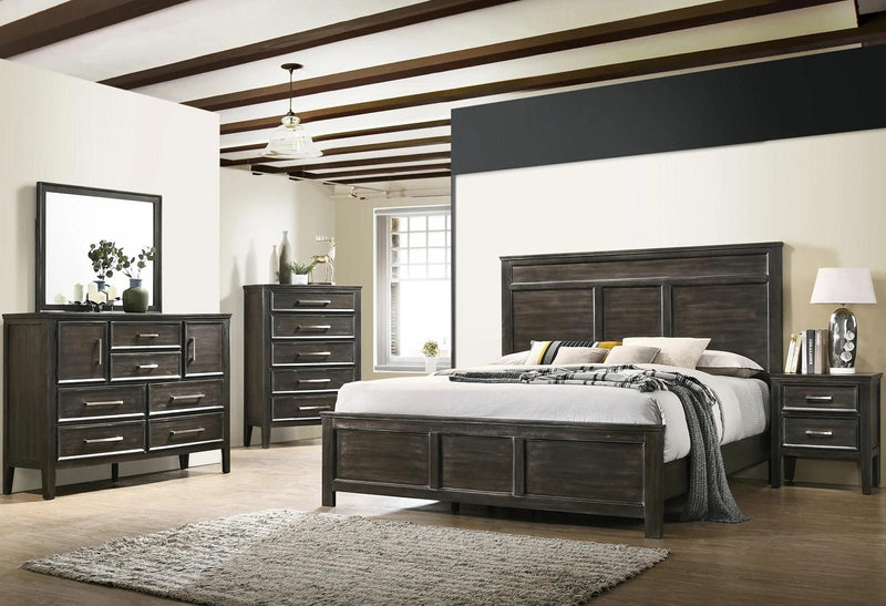 New Classic Furniture Andover 6 Drawer Dresser in Nutmeg