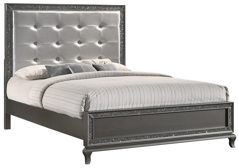 New Classic Furniture Park Imperial California King Bed in Pewter