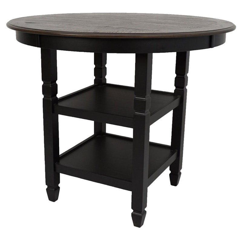 New Classic Furniture Prairie Point Round Counter Height Table in Black