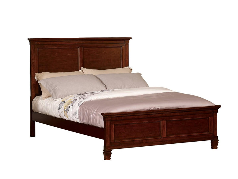New Classic Furniture Tamarack Full Bed in Brown Cherry