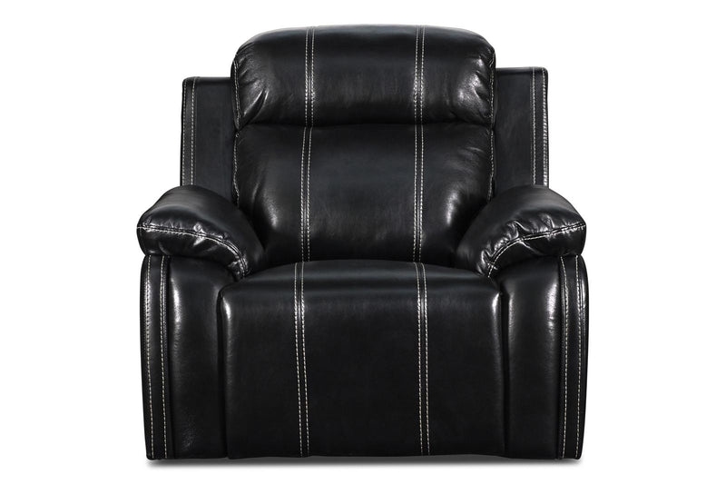 New Classic Fusion Swivel Glider Recliner with Power Foot Rest in Ebony
