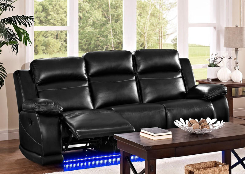 New Classic Vega Dual Recliner Sofa in Premiere Black