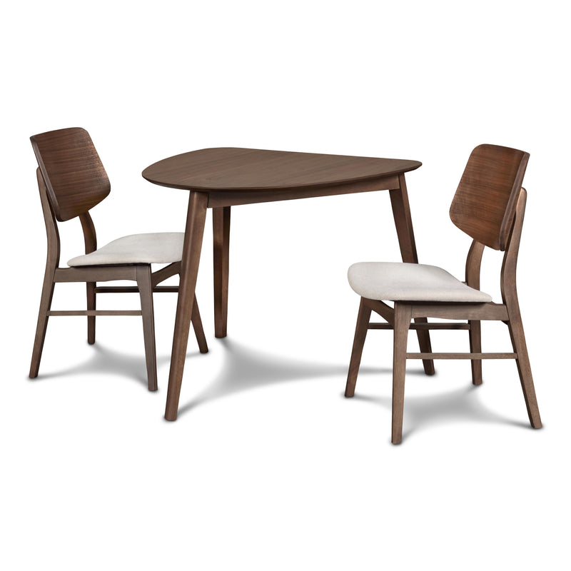 OSCAR CORNER TABLE - WALNUT