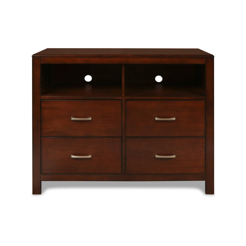 KENSINGTON MEDIA CHEST- BURNISHED CHERRY