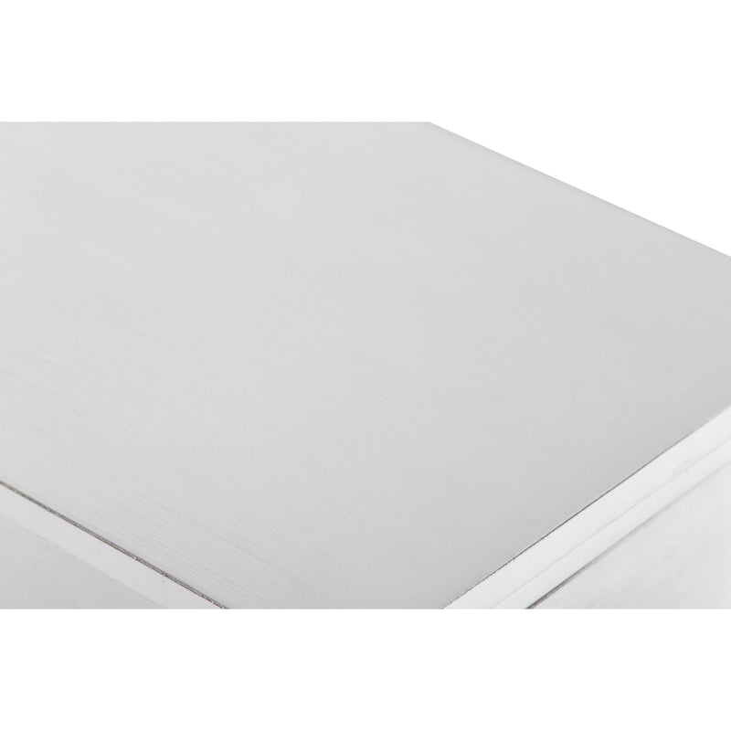 NOAH END TABLE WITH DRAWER-WHITE