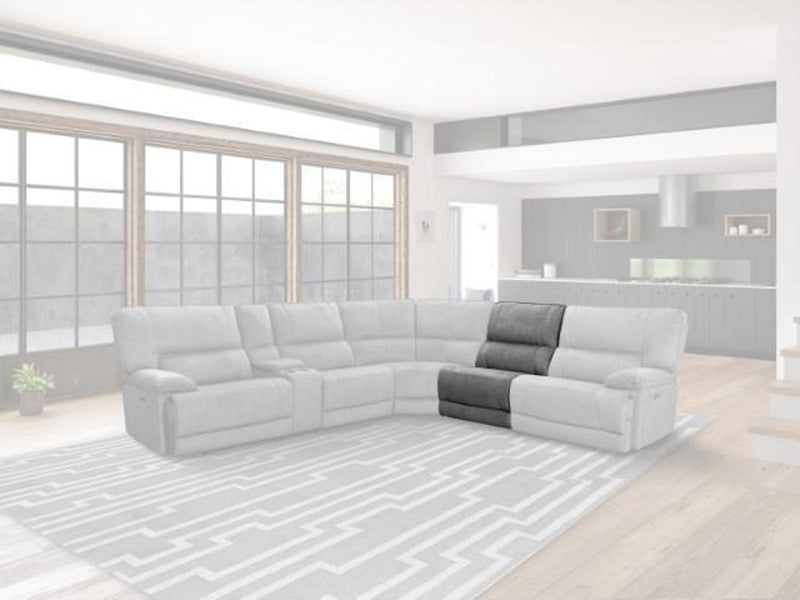 Parker House Marathon Manual Armless Recliner in Titanium