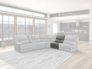 Parker House Marathon Manual Armless Recliner in Titanium