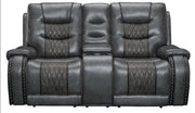 Parker House Outlaw Power Console Loveseat in Stallion